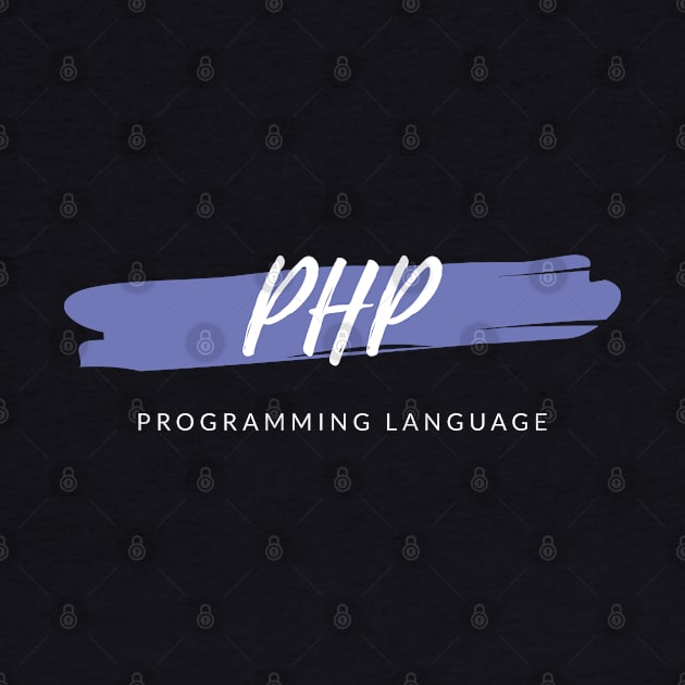 PHP Programming Language Paint Smear by codewearIO